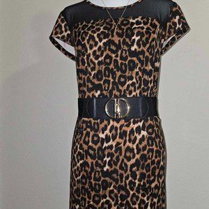 Spense Woman Animal Print Dress 14W